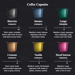 Williams Sonoma Coffee Capsules, Ristretto