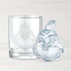 The Grinch™ Etched Glasses &amp; Ice Mold Set