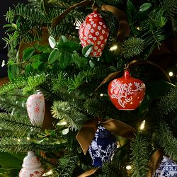 Mini Ginger Jar Ornaments, Set of 6