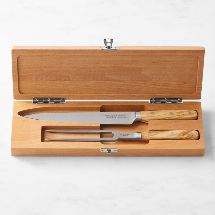 Elite Olivewood Carving Set | Williams Sonoma