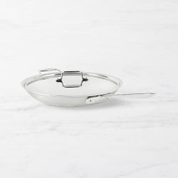 All-Clad D5® Brushed Stainless-Steel Covered Fry Pan, 14"