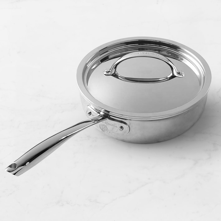 Williams Sonoma Signature Thermo-Clad Stainless-Steel Essential Pan, 3 1/2 Qt