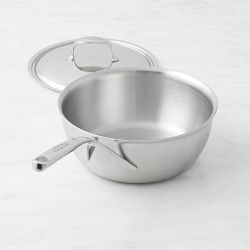 Demeyere Atlantis Stainless-Steel Curved Sauté Pans | Williams Sonoma