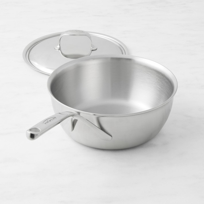 Demeyere Atlantis Stainless-Steel Curved Sauté Pans | Williams Sonoma