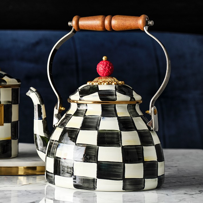 MacKenzie-Childs Courtly Check Tea Kettle | Williams Sonoma
