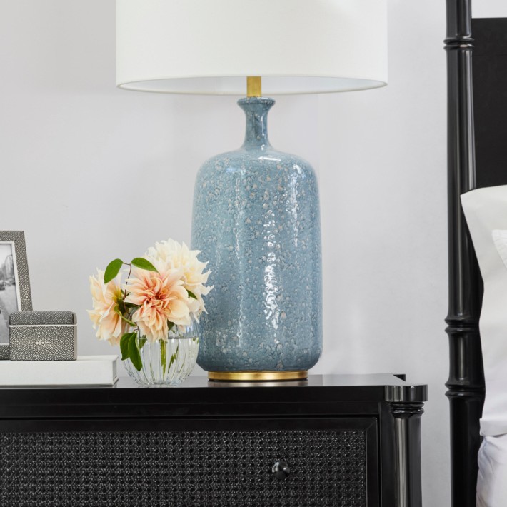 AERIN Culloden Blue Lagoon Table Lamp | Williams Sonoma