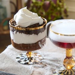 MacKenzie-Childs Courtly Check Sorbet Glass