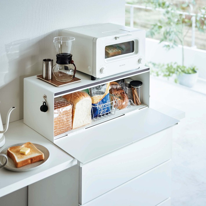 Yamazaki Home Tower Wide Bread Box | Williams Sonoma
