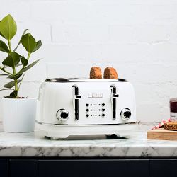 Haden Heritage 4-Slice Wide Slot Stainless Steel Toaster