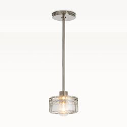 OPEN BOX:Bijoux Crystal Pendant, Polished Nickel