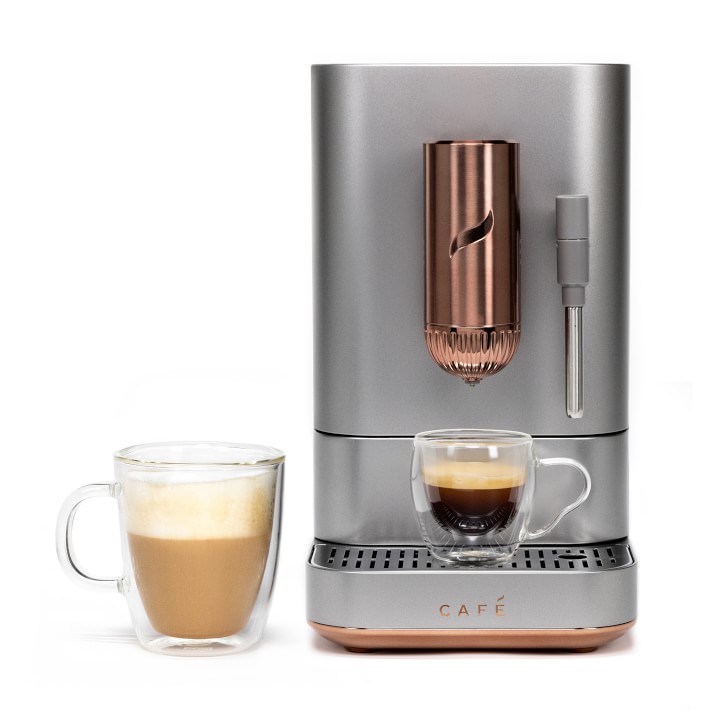 CAFÉ™ AFFETTO Automatic Espresso Machine & Frother, Silver
