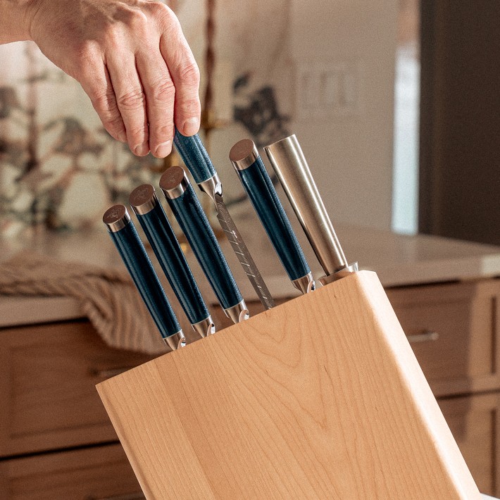 Shun Shiranami Knife Block, Set of 6 | Williams Sonoma