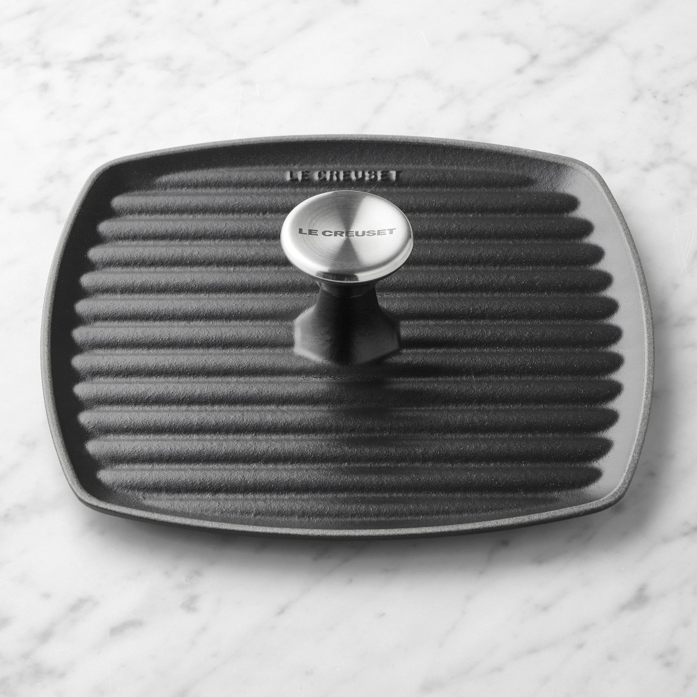 Le Creuset Cast-Iron Panini Press | Grill Pan | Williams Sonoma