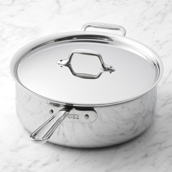 Williams Sonoma Stainless-Steel Thermo-Clad™ Deep Saute with Fryer