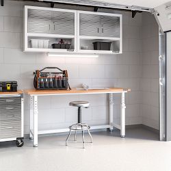 Seville Classics UltraHD® Double Door Wall Cabinet with Open Shelf