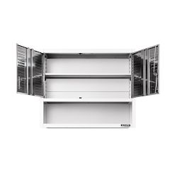 Seville Classics UltraHD® Double Door Wall Cabinet with Open Shelf