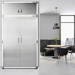 Seville Classics UltraHD® 2-Piece Storage Cabinet Set