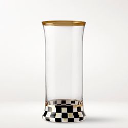 MacKenzie-Childs Courtly Check Highball Glasses, Set of 2