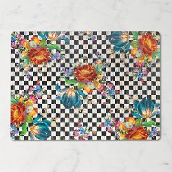 MacKenzie-Childs Flower Market Check Placemats, Set of 4