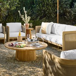 Capitola Sofa, Club Chairs, &amp; Radius Nesting Coffee Table
