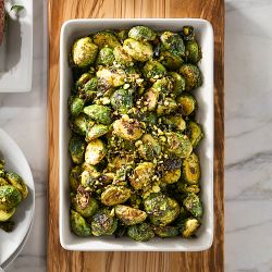 Trisha Yearwood x Williams Sonoma, Brussel Sprouts with Pistachio Pesto