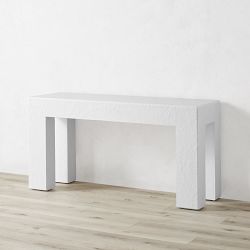 Matte White Console Table (60")