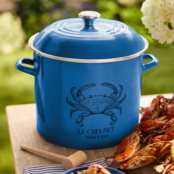 Le Creuset 16-Qt. Seafood Stock Pot Blue | Williams Sonoma