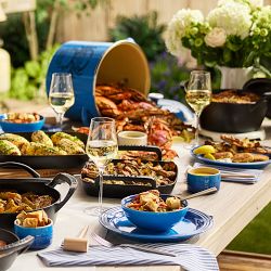 Le Creuset Enameled-Steel Seafood Stockpot, 16-Qt.