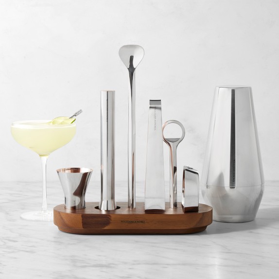 Williams Sonoma Signature Bar Tools Set with Stand and Shaker