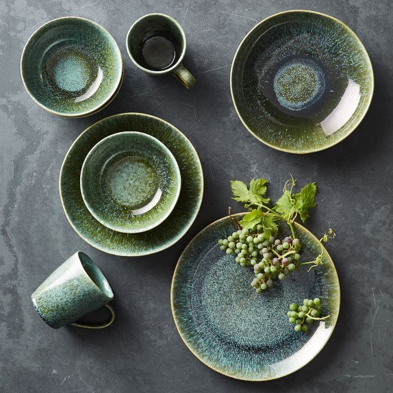 Cyprus Reactive Glaze Dinnerware Collection + Place Setting