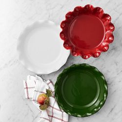 French Ceramic Artisan Ruffled Pie Dish - Thumbnail 2