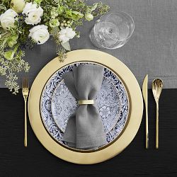 Williams Sonoma Linen Hemstitch Table Runner - Thumbnail 5