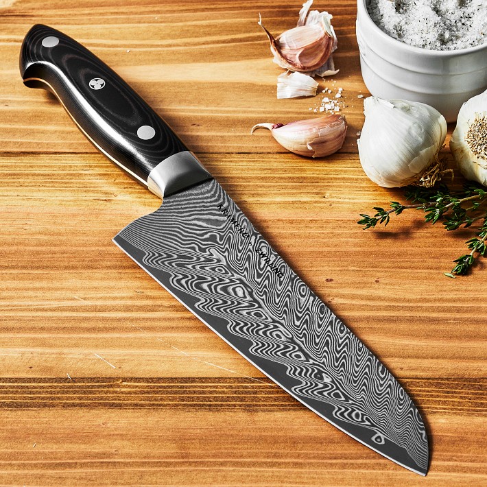 Bob Kramer Santoku 7 18cm 三 Zwilling Bob Kramer Damascus Santoku Knife, 7