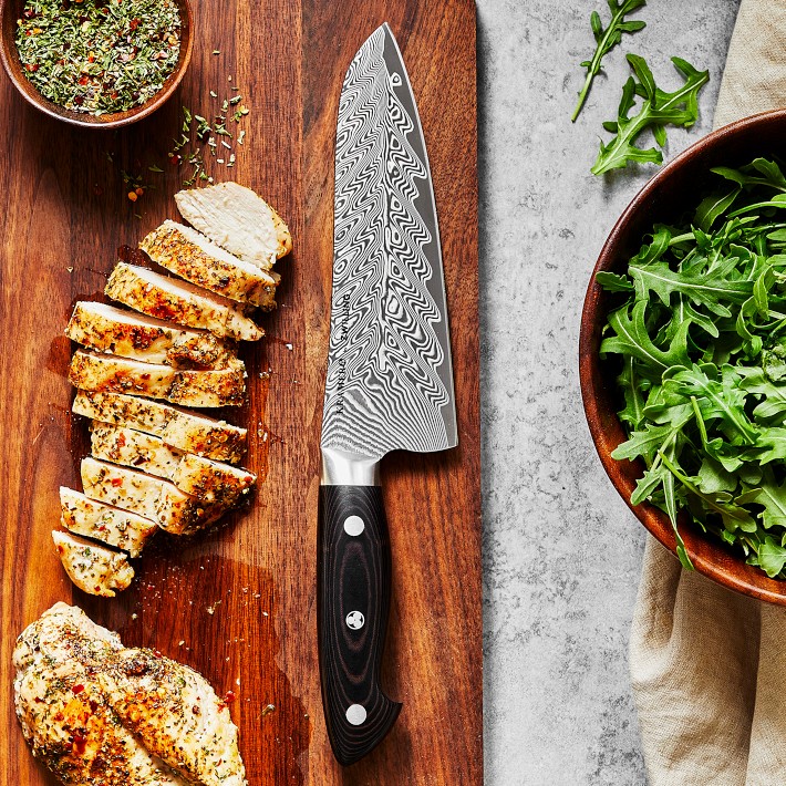 Zwilling Bob Kramer Damascus Santoku Knife, 7