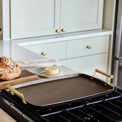 Smithey Seasoned Cast Iron Double Burner Griddle