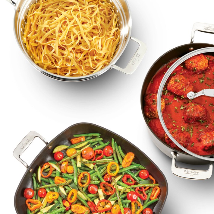 All-Clad Essentials Nonstick 10-Piece Set | Williams Sonoma
