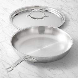 Hestan ProBond Luxe Professional Clad Stainless-Steel Skillet with Lid