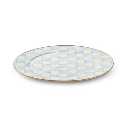 MacKenzie-Childs Sky Check Platter