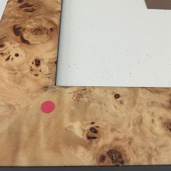 OPEN BOX:Exotic Burl Wood Gallery Frame, 11" X 14"