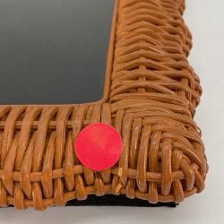 OPEN BOX:AERIN Wicker Scalloped Gallery Frame, 5" X 7"