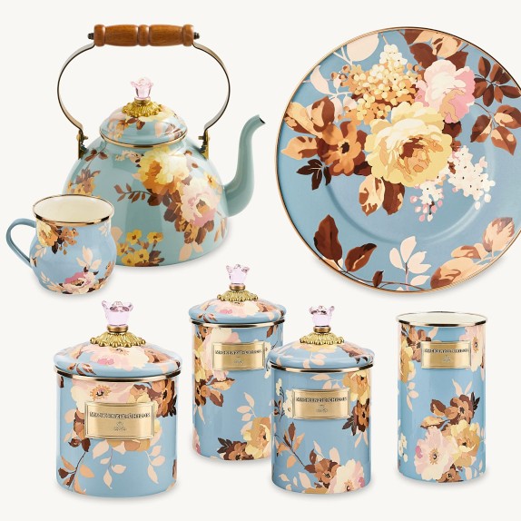 MacKenzie-Childs Wild Rose Slate Collection | Williams Sonoma