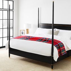 Alister Plaid Merino Wool Throw