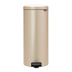 Brabantia NewIcon Step On Trash Can, 8 Gallon, Champagne