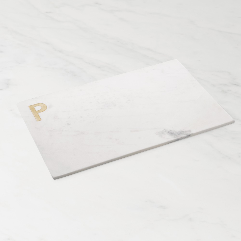 Marble & Brass Monogram Board - P