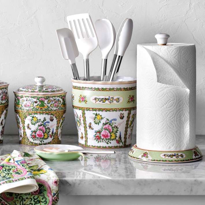 Famille Rose Porcelain Paper Towel Holder | Williams Sonoma