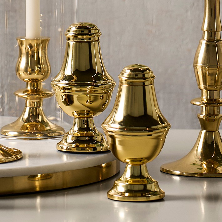 Heirloom Gold Salt & Pepper Shakers | Williams Sonoma