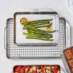 All-Clad Stainless-Steel Half Sheet with Cooling Rack