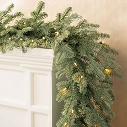 Balsam Hill Balsam Fir Pre-Lit Faux Wreath &amp; Garland