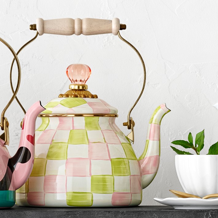 MacKenzie-Childs Palm Beach Tea Kettle, 2-Qt. | Williams Sonoma
