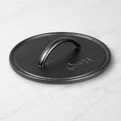 Lodge Seasoned Cast Iron Round Flat Grill Press, 8"